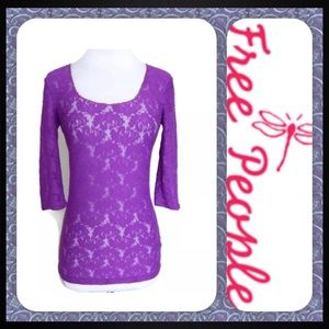 Free People lace top💜 bundle 3 or more